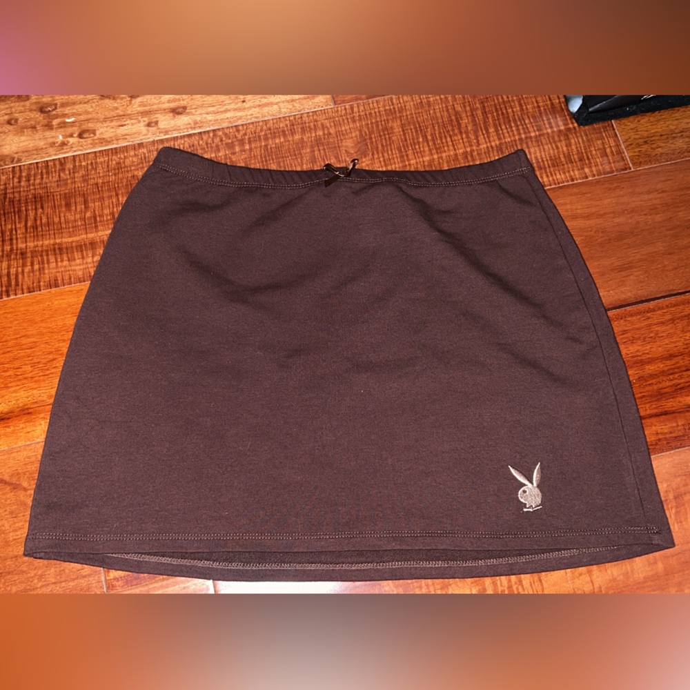 Brown Playboy skirt size small 🤎